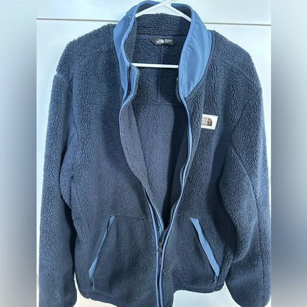 The North Face Mens/unisex Campshire Fleece Full Zip Navy Blue Jacket -‎ XL
